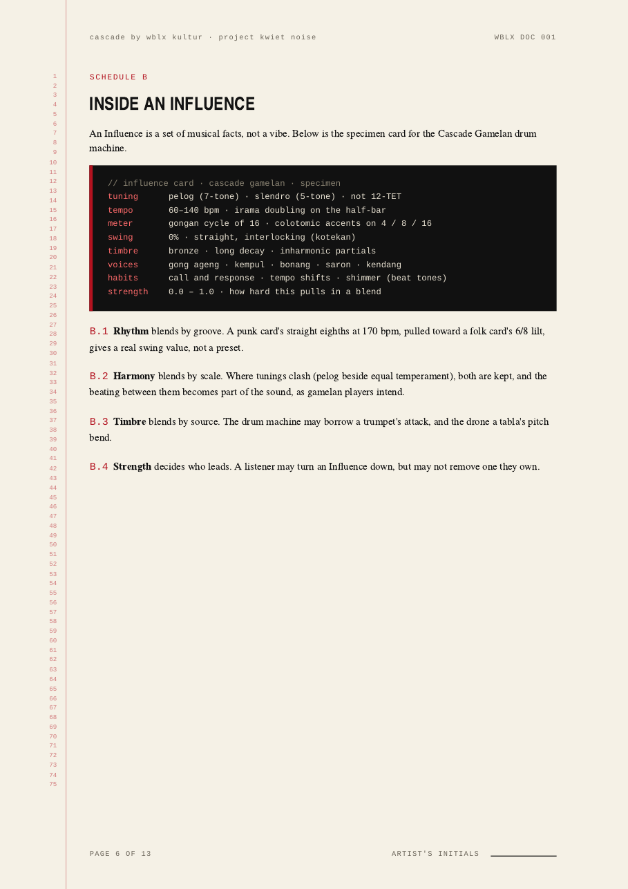 Recording & Influence Agreement — page 6 of 13