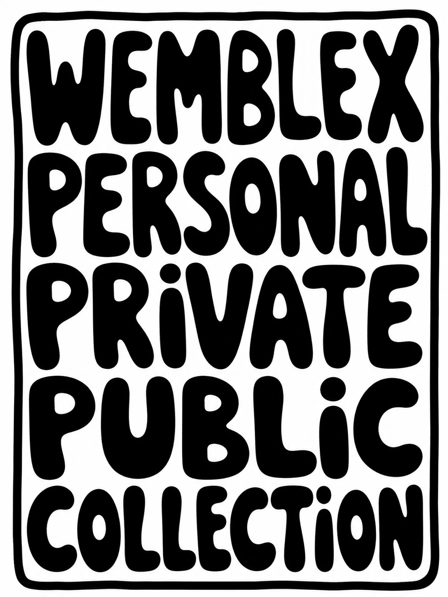 Wemblex Personal Private Public Collection hand-drawn mark